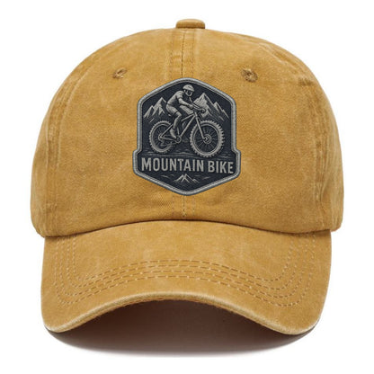 Mountain bike with rugged tires - cyclist badge - Classic Cap - Golden Harvest(Yellow)
