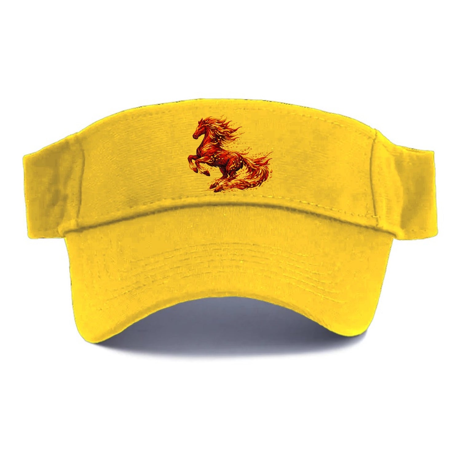 EMBER RISING | Sparks forming into horse shape | Particles of fire | Energy coalescing | - Visor - Golden Harvest(Yellow)