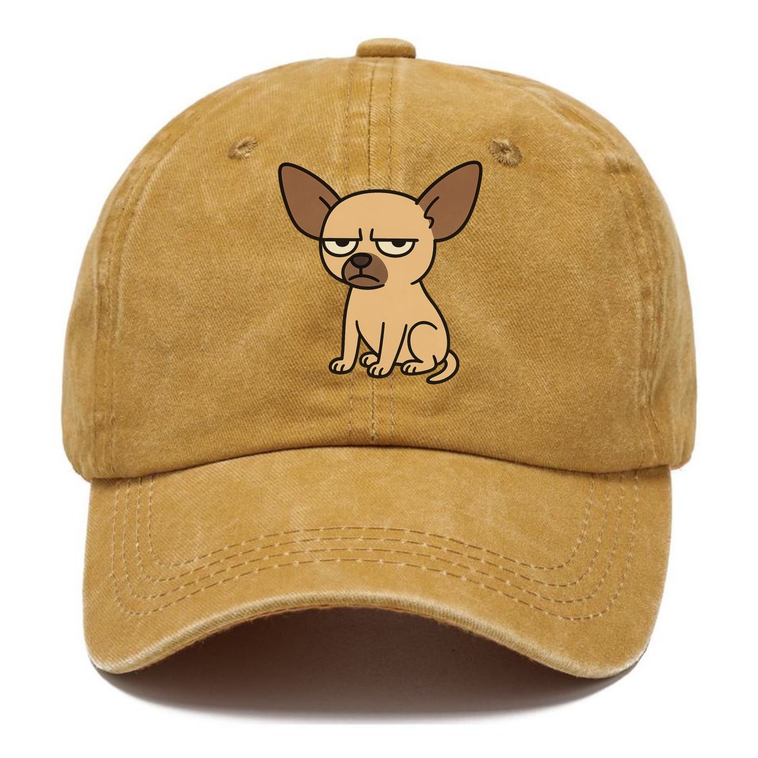 The Chihuahua Judging Silently - Classic Cap - Golden Harvest(Yellow)