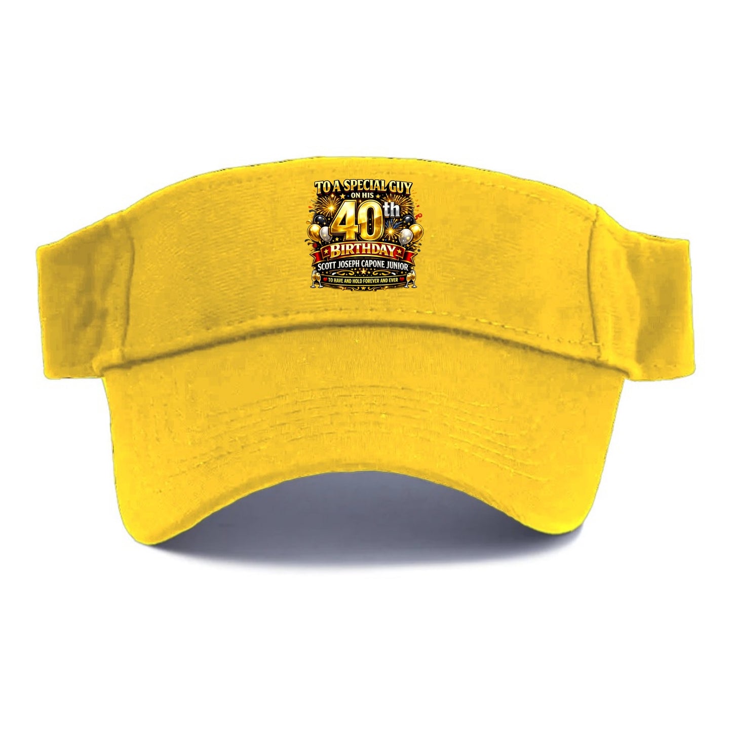 Special 40th Birthday - Visor - Golden Harvest(Yellow)