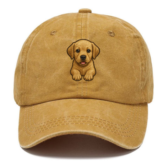 Baby Labrador Retriever Puppy - yellow/black/chocolate, soulful eyes, soft ears, - Classic Cap - Golden Harvest(Yellow)
