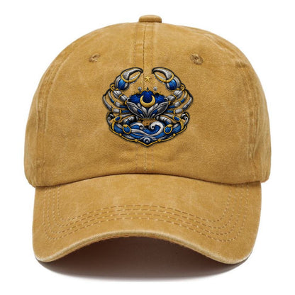 CANCER CRAB - protective crab in silver and blue , water sign - Classic Cap - Golden Harvest(Yellow)