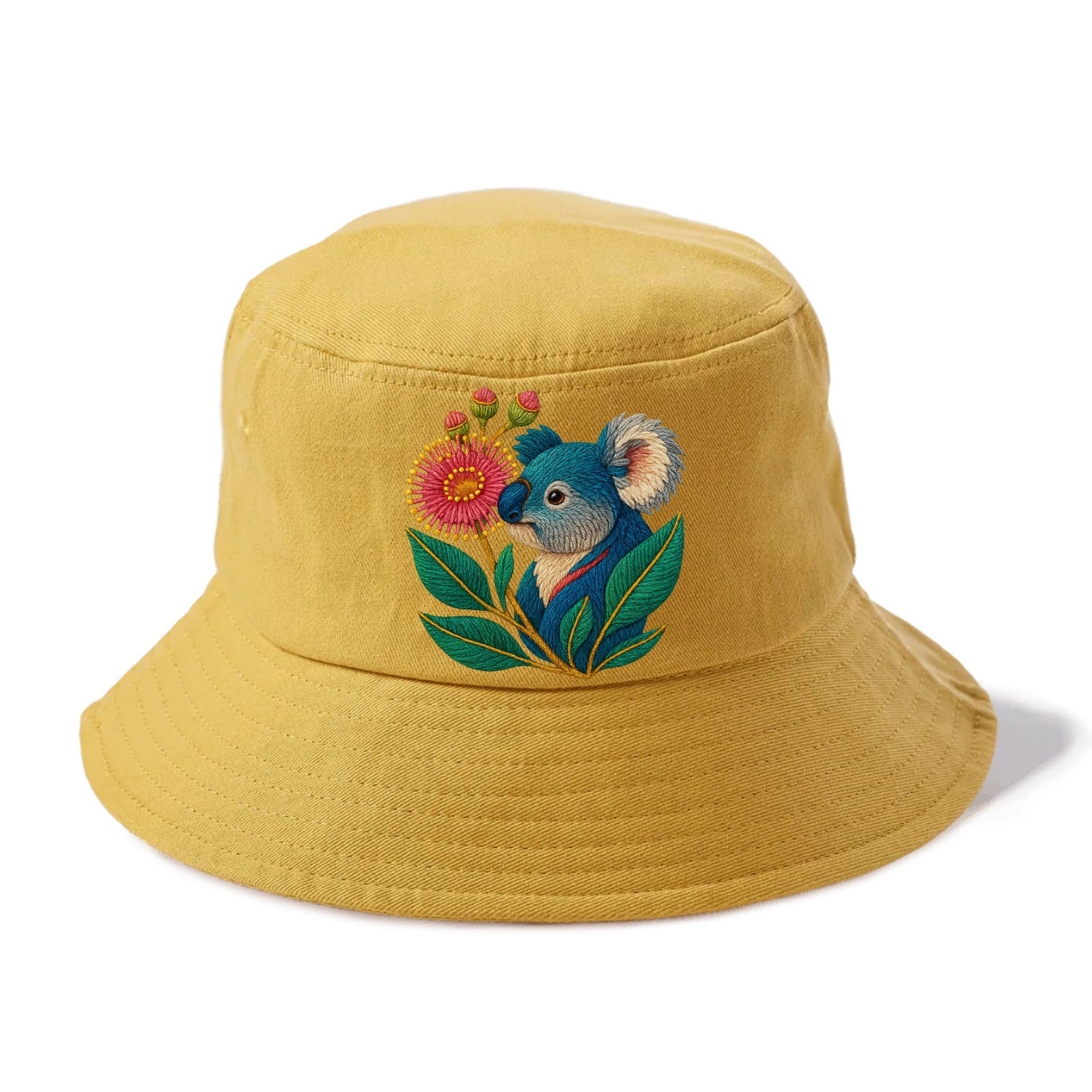Koala Eucalyptus Bloom - Bucket Hat - Golden Harvest(Yellow)