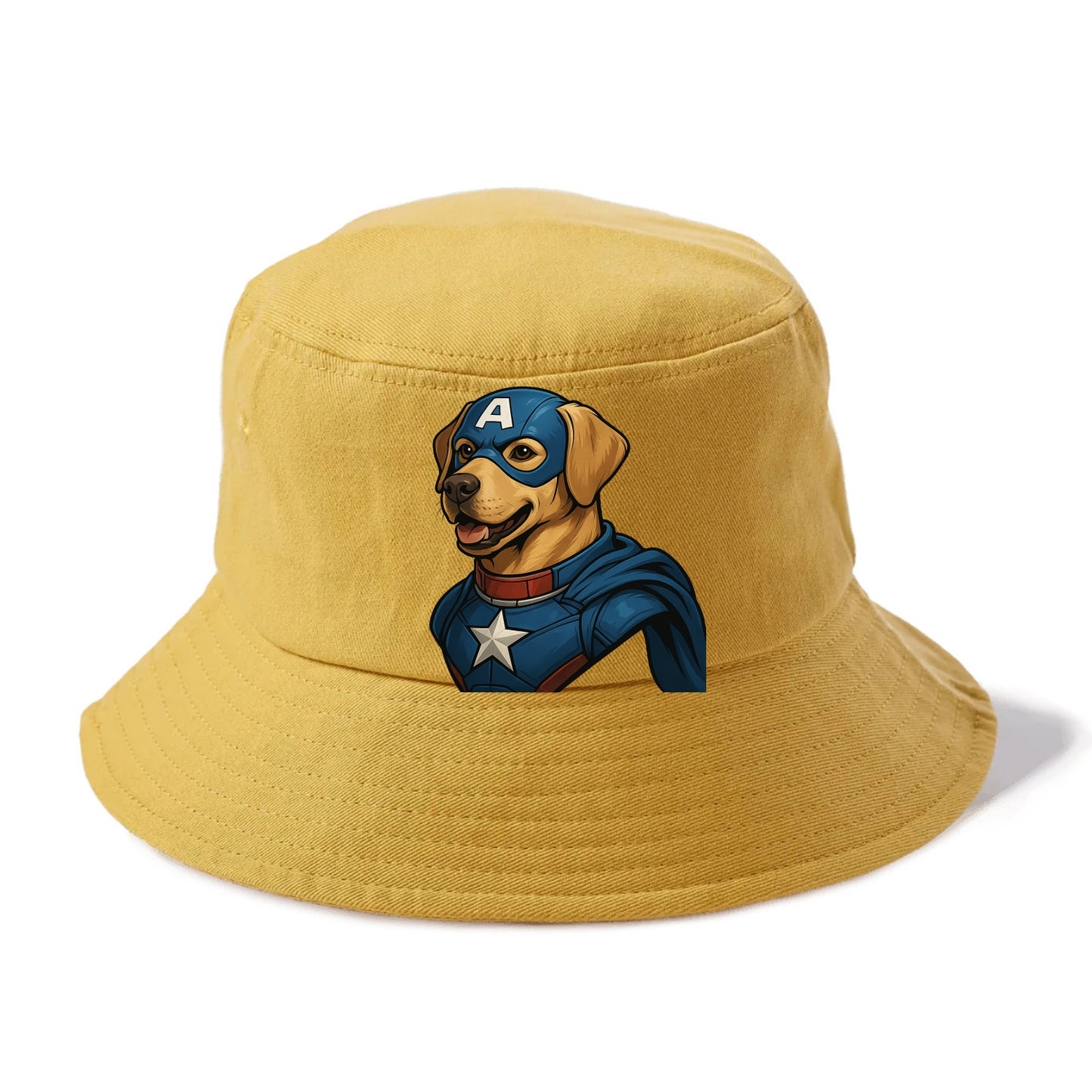 Labrador Patriotic Hero  - Bucket Hat - Golden Harvest(Yellow)