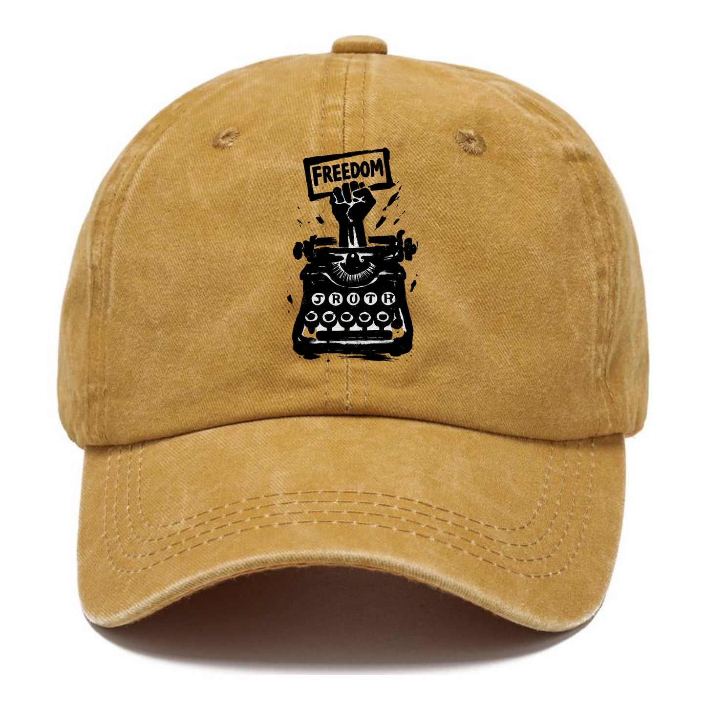 Typewriter keys - journalism and truth ink art - Classic Cap - Golden Harvest(Yellow)
