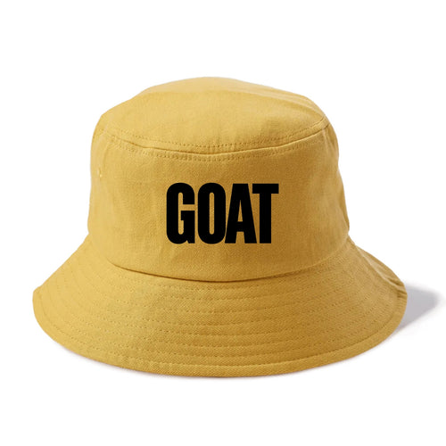Bold typography design - GOAT - greatest of all time - Bucket Hat
