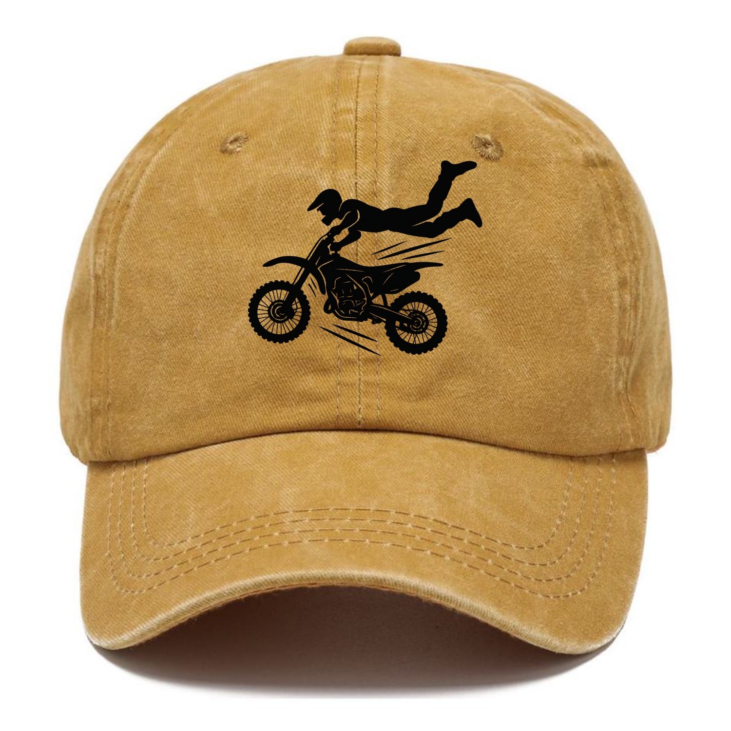 Motocross rider airborne trick - Classic Cap - Golden Harvest(Yellow)