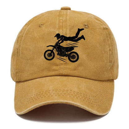Motocross rider airborne trick - Classic Cap - Golden Harvest(Yellow)