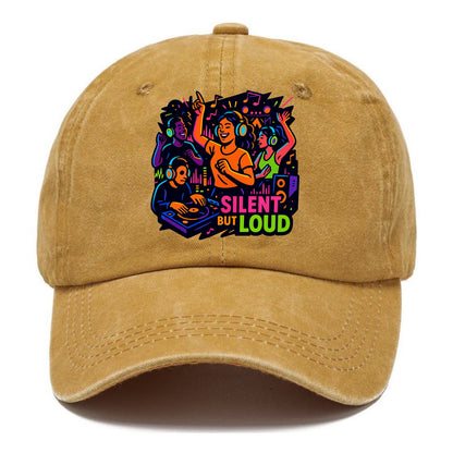 Silent disco dancers with glowing headphones - "Silent But Loud" - unique concert - Classic Cap - Golden Harvest(Yellow)