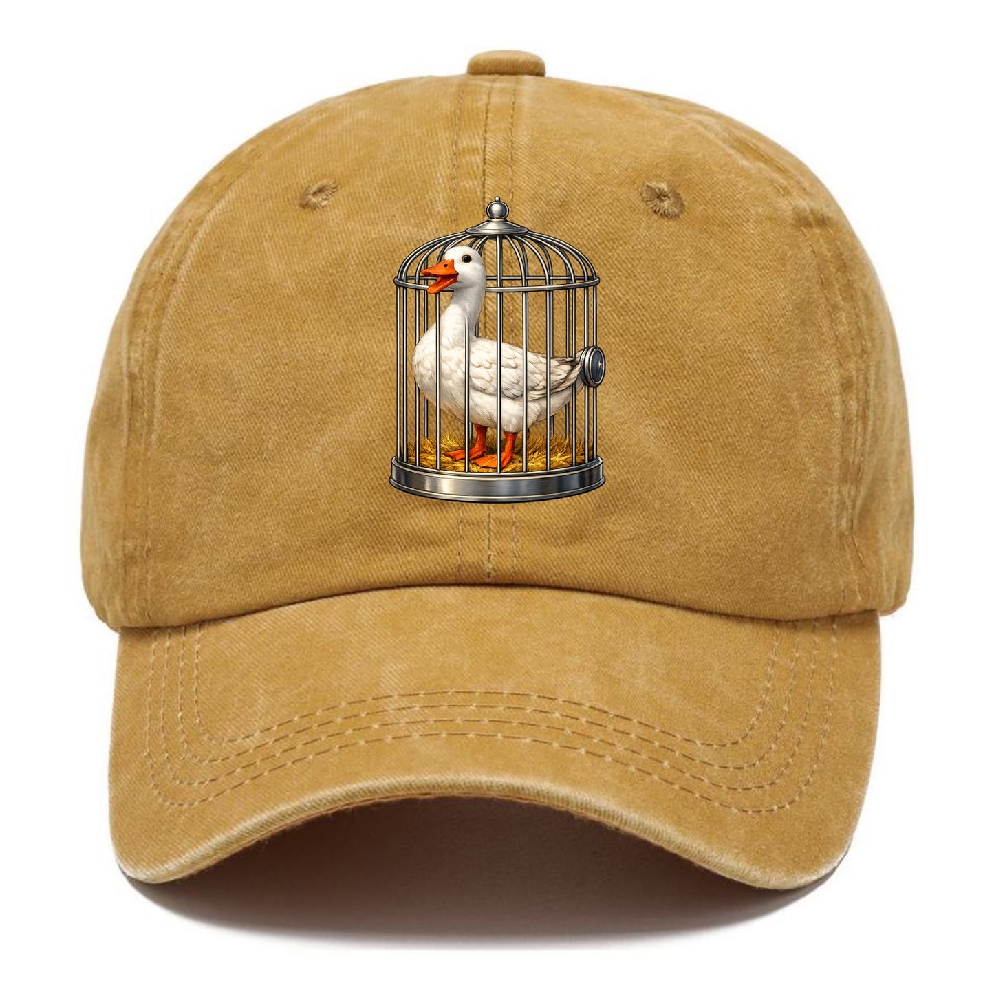 Duck In Cage - Classic Cap - Golden Harvest(Yellow)