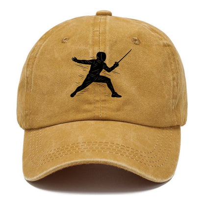 Fencer lunging attack position - Classic Cap - Golden Harvest(Yellow)
