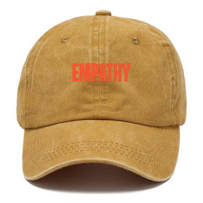 Bold typography design - "EMPATHY" - understanding others, emotional connection - Classic Cap - Golden Harvest(Yellow)