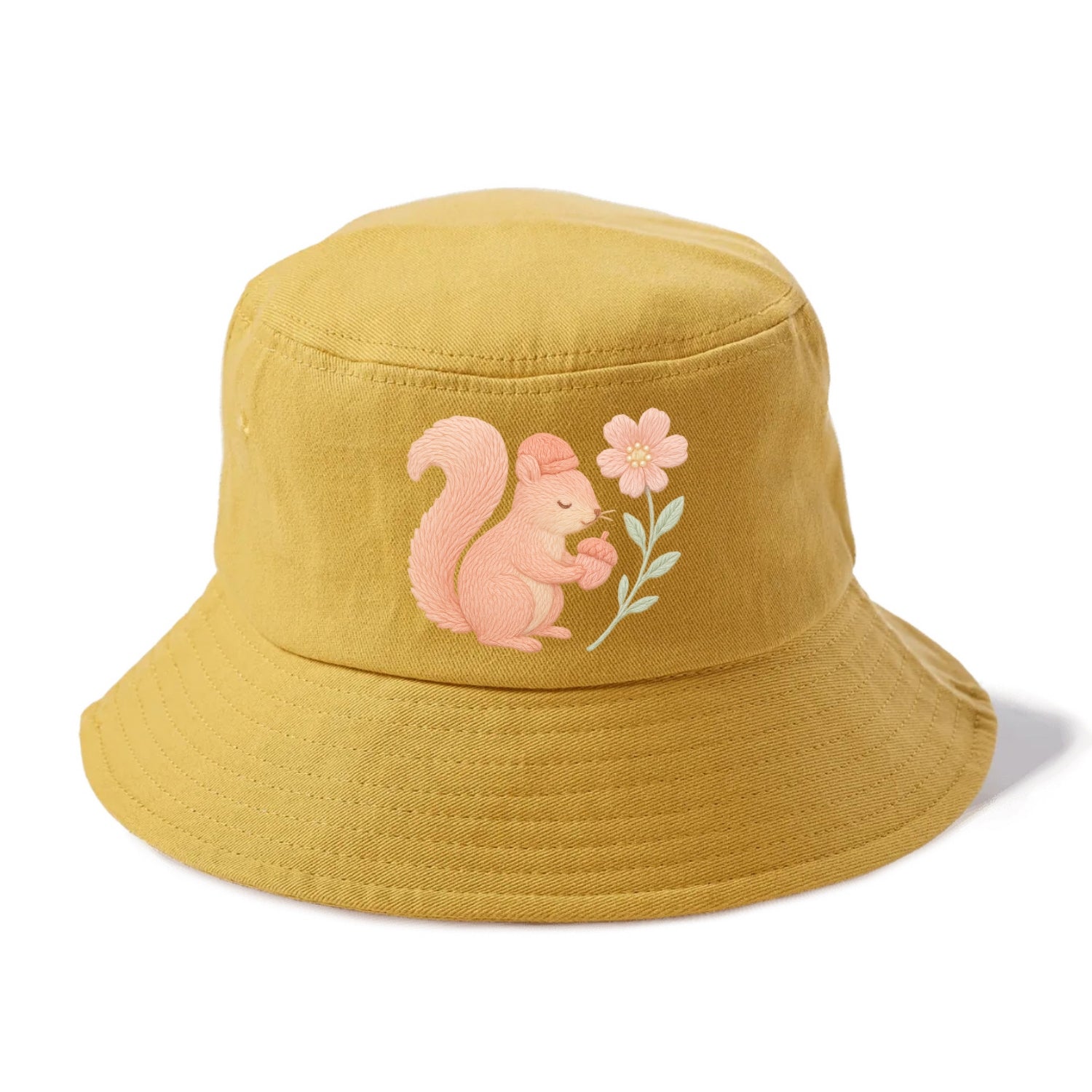 Coral Squirrel - Bucket Hat - Golden Harvest(Yellow)