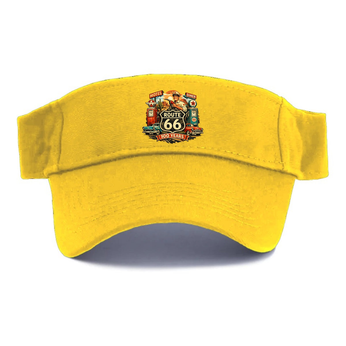 FILL ER UP | Vintage gas pumps | Flying A or Texaco style | Service station | Fuel stop | - Visor - Golden Harvest(Yellow)