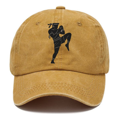Muay Thai fighter with knee strike - Classic Cap - Golden Harvest(Yellow)