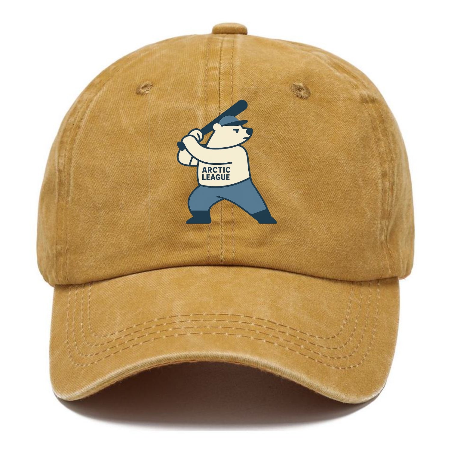 Polar Bear Baseball MVP - Classic Cap - Golden Harvest(Yellow)