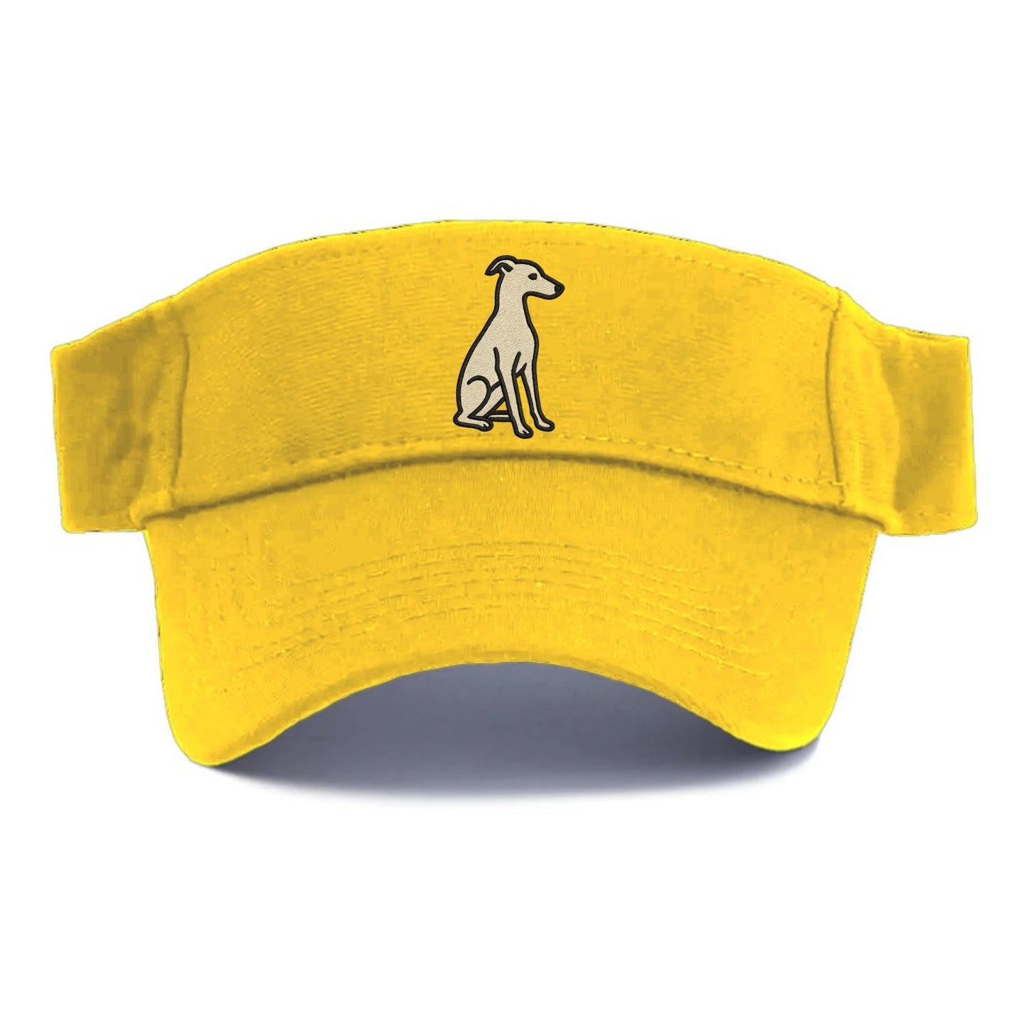 Italian Greyhound - Gray sitting pose - Visor - Golden Harvest(Yellow)