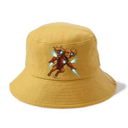 Cocker Spaniel Iron Man  - Bucket Hat - Golden Harvest(Yellow)