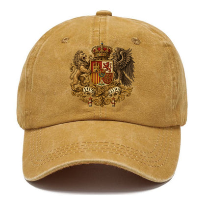Spain Royal Logo (traditional Corona Real Española, Plus Ultra Banner, Premium Emblem) Classic Cap - Golden Harvest(Yellow)