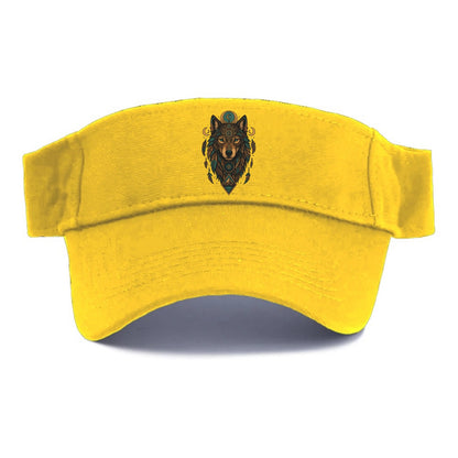 Retro 80s Wolf  - Visor - Golden Harvest(Yellow)