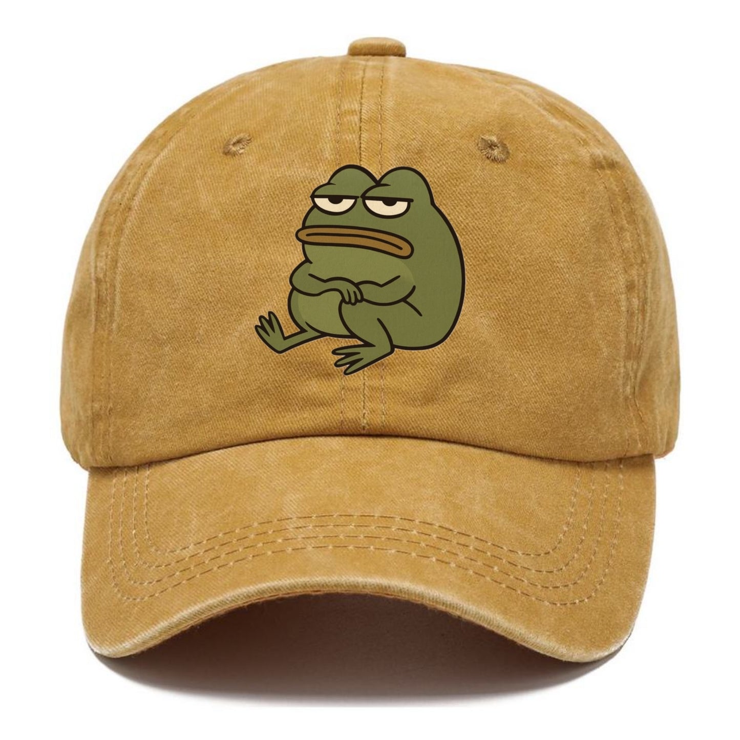 The Frog Judges Silently - Classic Cap - Golden Harvest(Yellow)