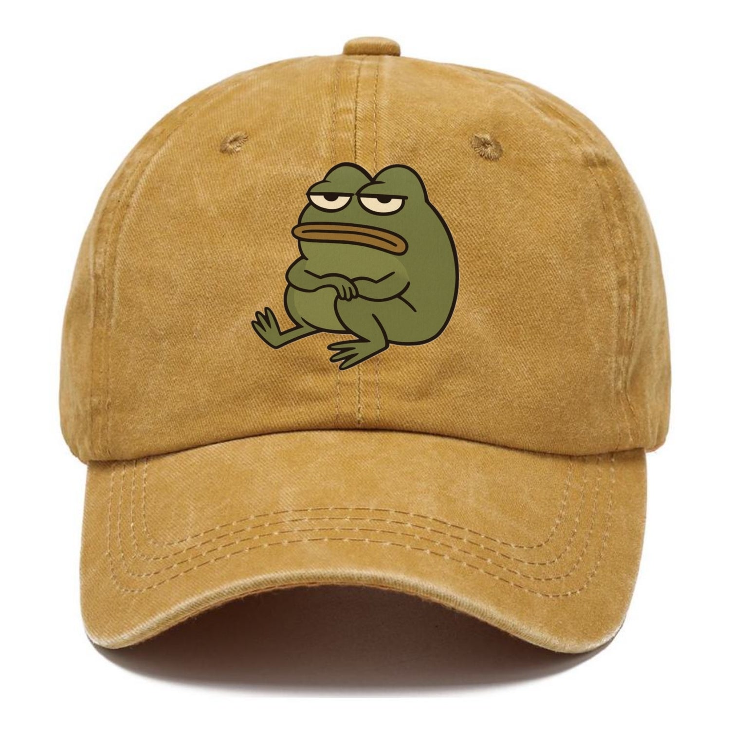 The Frog Judges Silently - Classic Cap - Golden Harvest(Yellow)