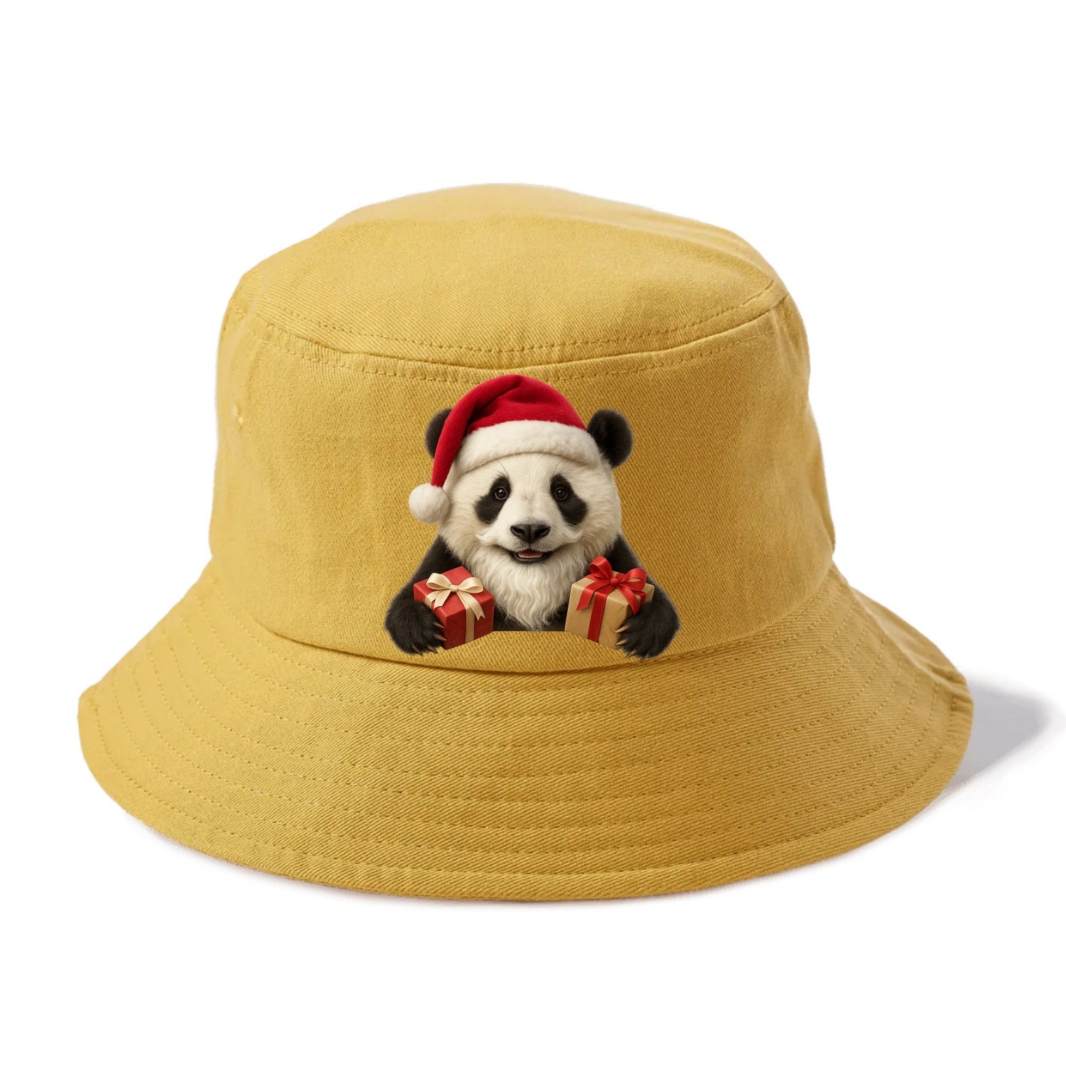Santa Panda  - Bucket Hat - Golden Harvest(Yellow)