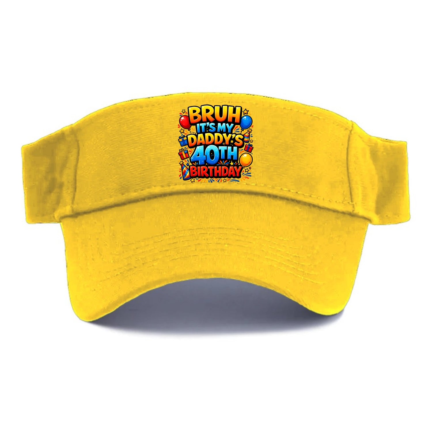 Daddy's 40th Birthday - Visor - Golden Harvest(Yellow)