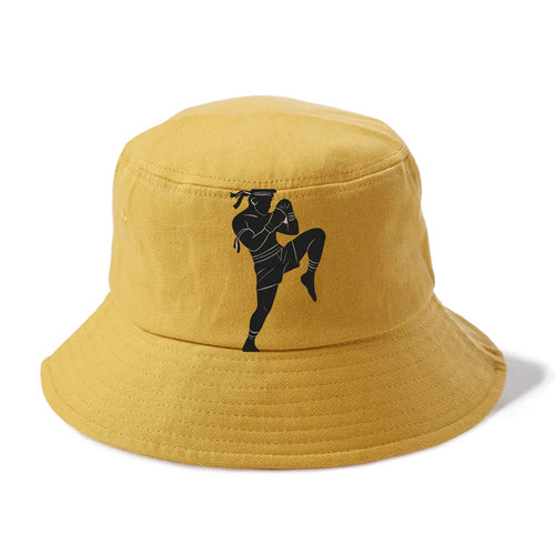 Muay Thai fighter with knee strike - Bucket Hat