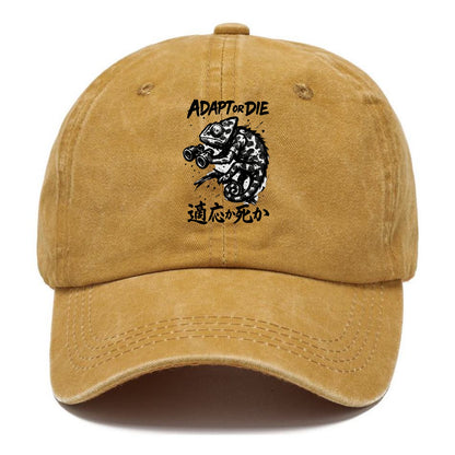 Adapt or Die - Chameleon in military cam Classic Cap - Golden Harvest(Yellow)