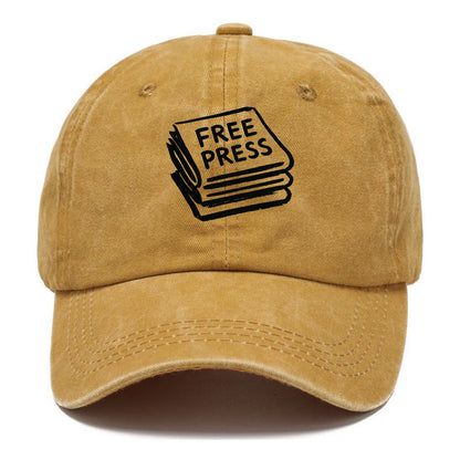 Stack of newspapers - free press bold ink brushstrokes - Classic Cap - Golden Harvest(Yellow)