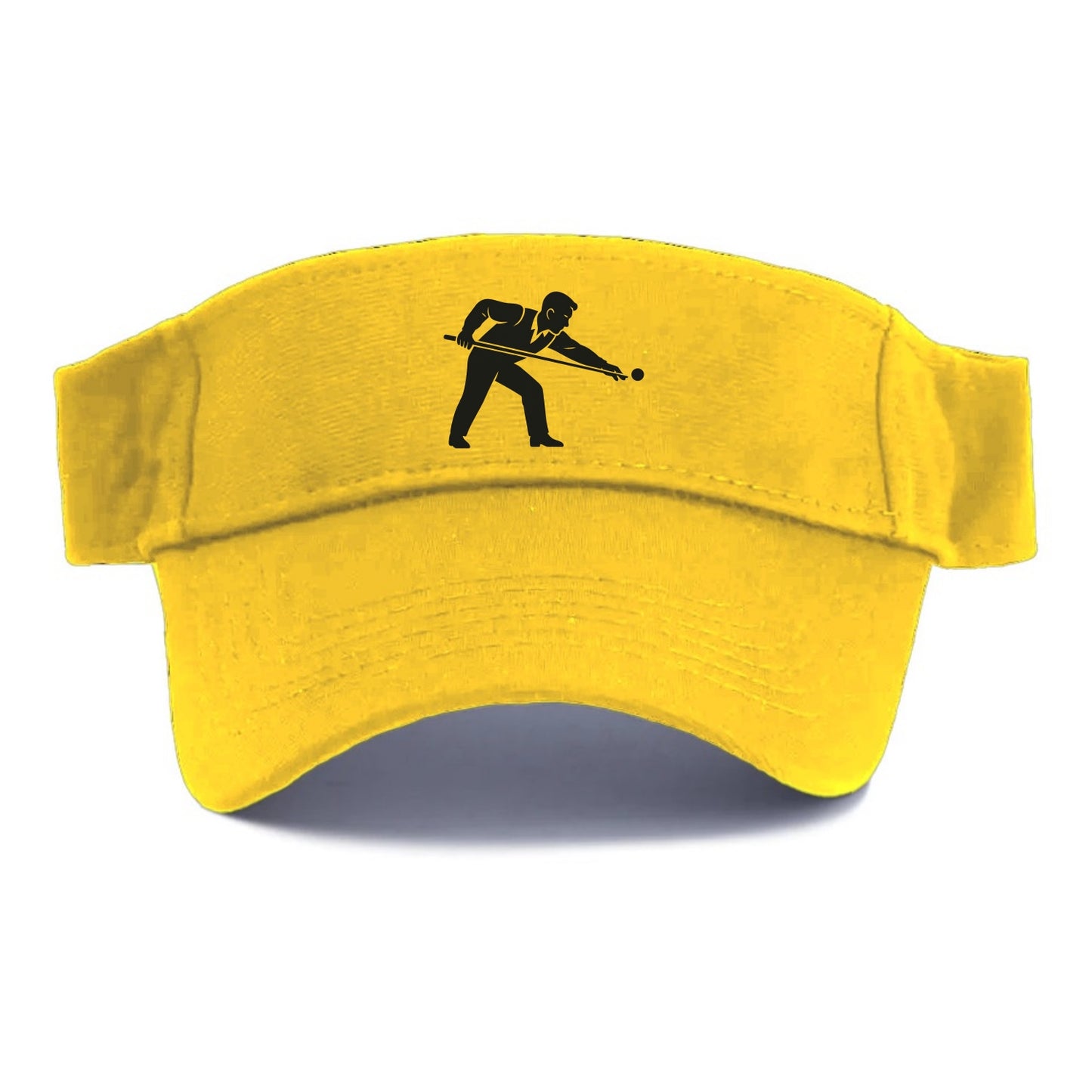 Pool player lining up shot - Visor - Golden Harvest(Yellow)