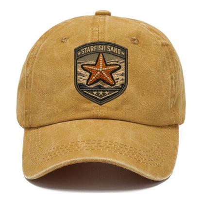 STARFISH SAND - sea star in orange and tan , beachcomber - Classic Cap - Golden Harvest(Yellow)