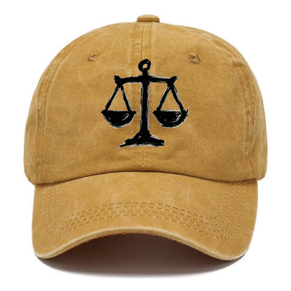 Scales of justice - equality and fairness bold ink style - Classic Cap - Golden Harvest(Yellow)