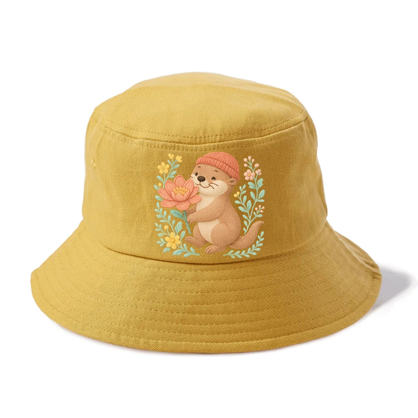 Peach Otter - Bucket Hat - Golden Harvest(Yellow)