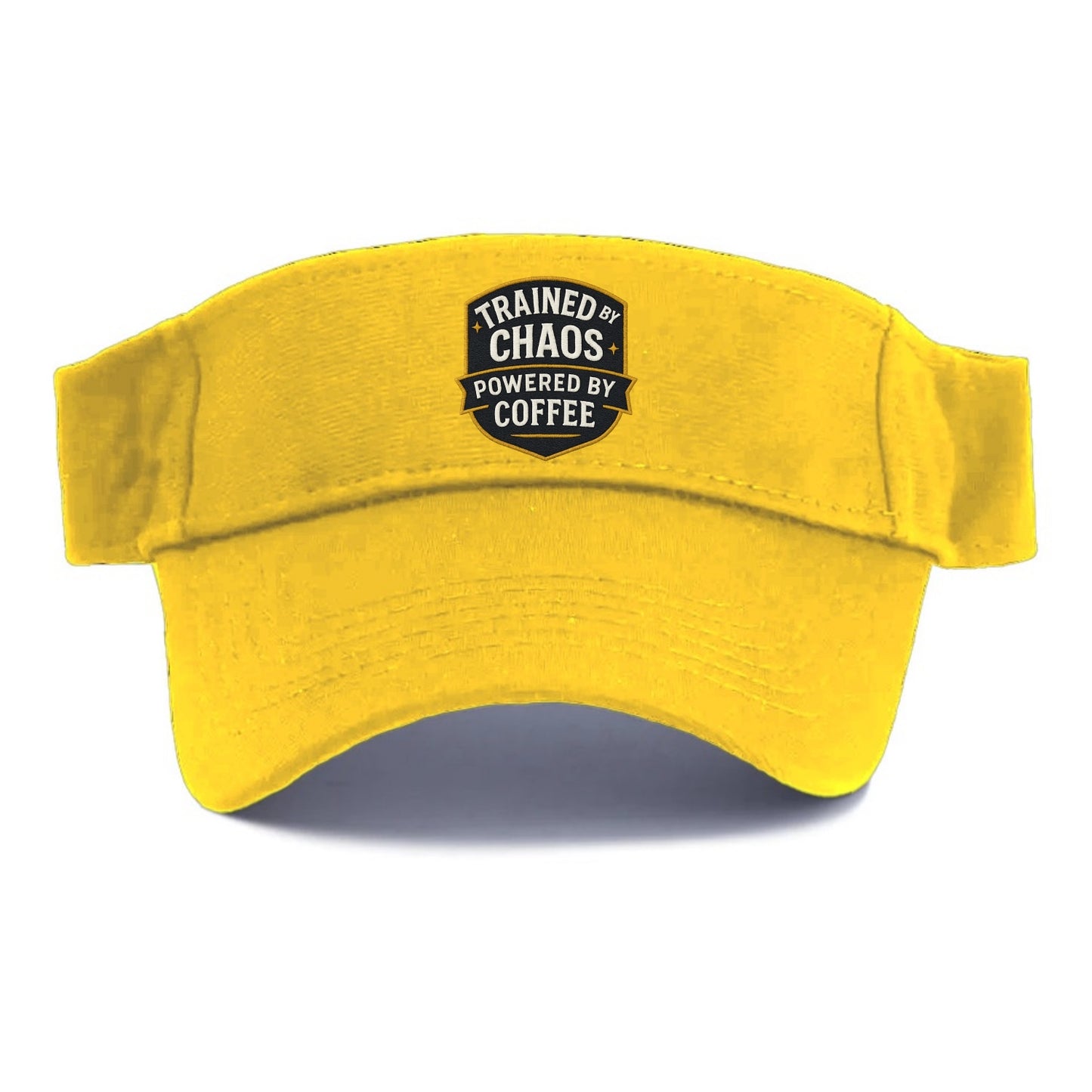 Trained by chaos, powered by coffee - Visor - Golden Harvest(Yellow)