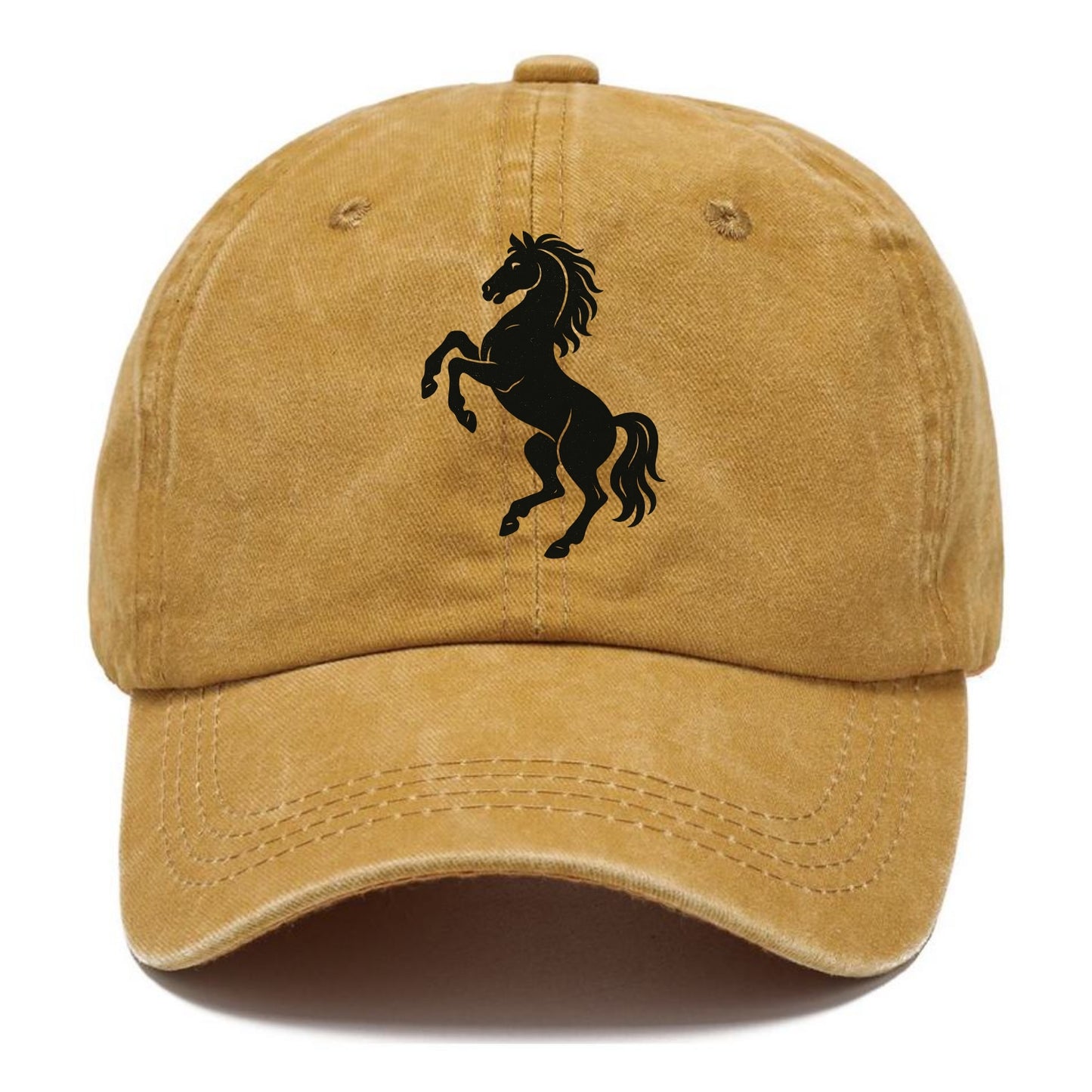 Stallion rearing on hind legs - Classic Cap - Golden Harvest(Yellow)