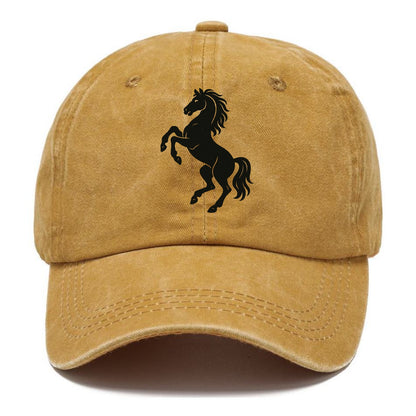 Stallion rearing on hind legs - Classic Cap - Golden Harvest(Yellow)