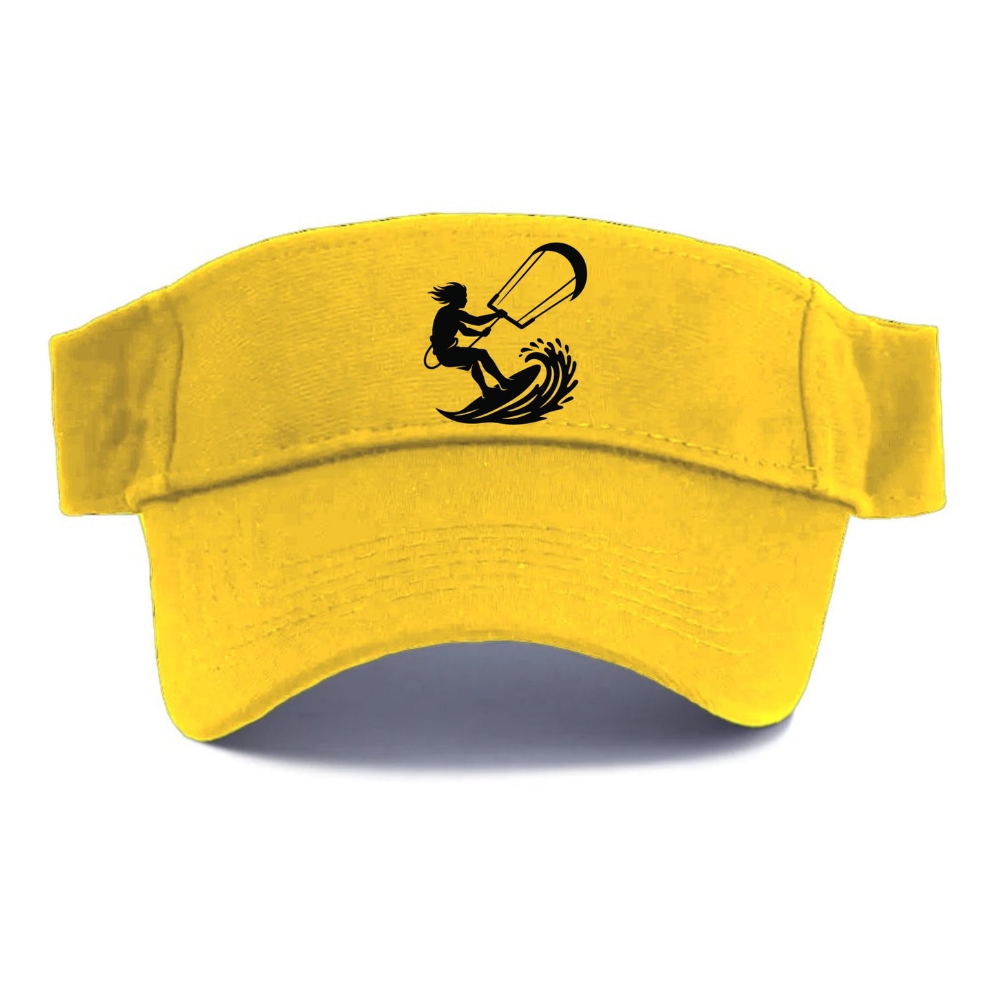 Kite surfer riding wave - Visor - Golden Harvest(Yellow)