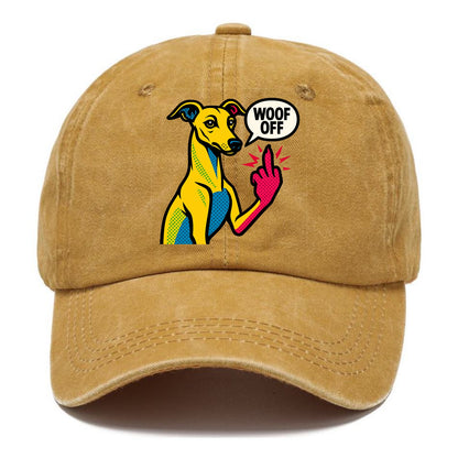 Whippet sleek athletic greyhound-like, elegant long paw giving sass - Classic Cap - Golden Harvest(Yellow)