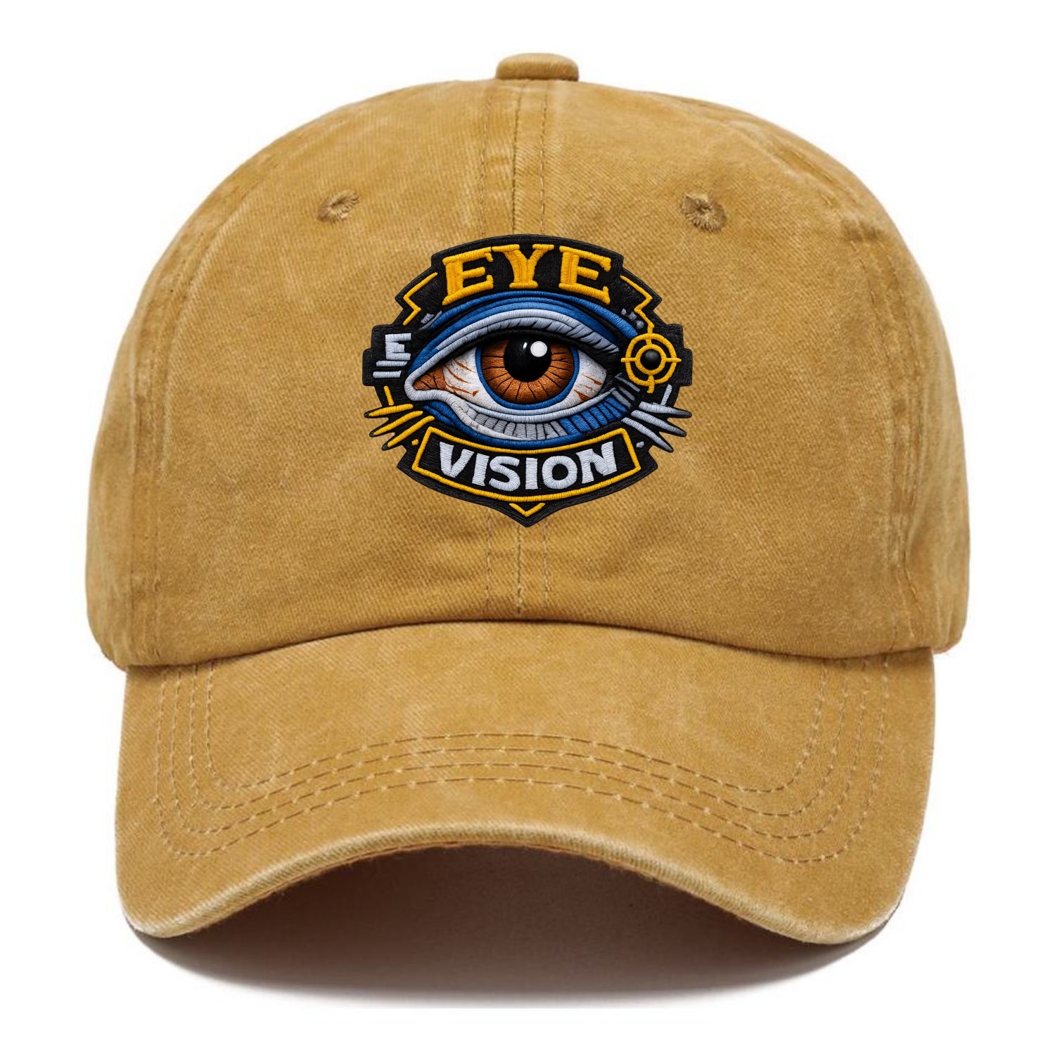 EYE VISION - anatomical eye in blue and brown , optometry - Classic Cap - Golden Harvest(Yellow)