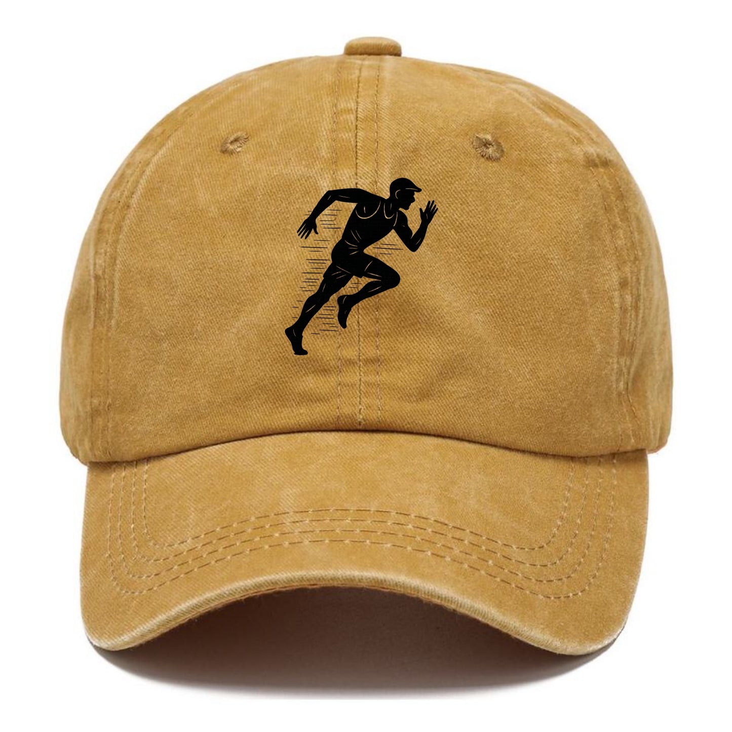 Runner in full stride sprinting - Classic Cap - Golden Harvest(Yellow)