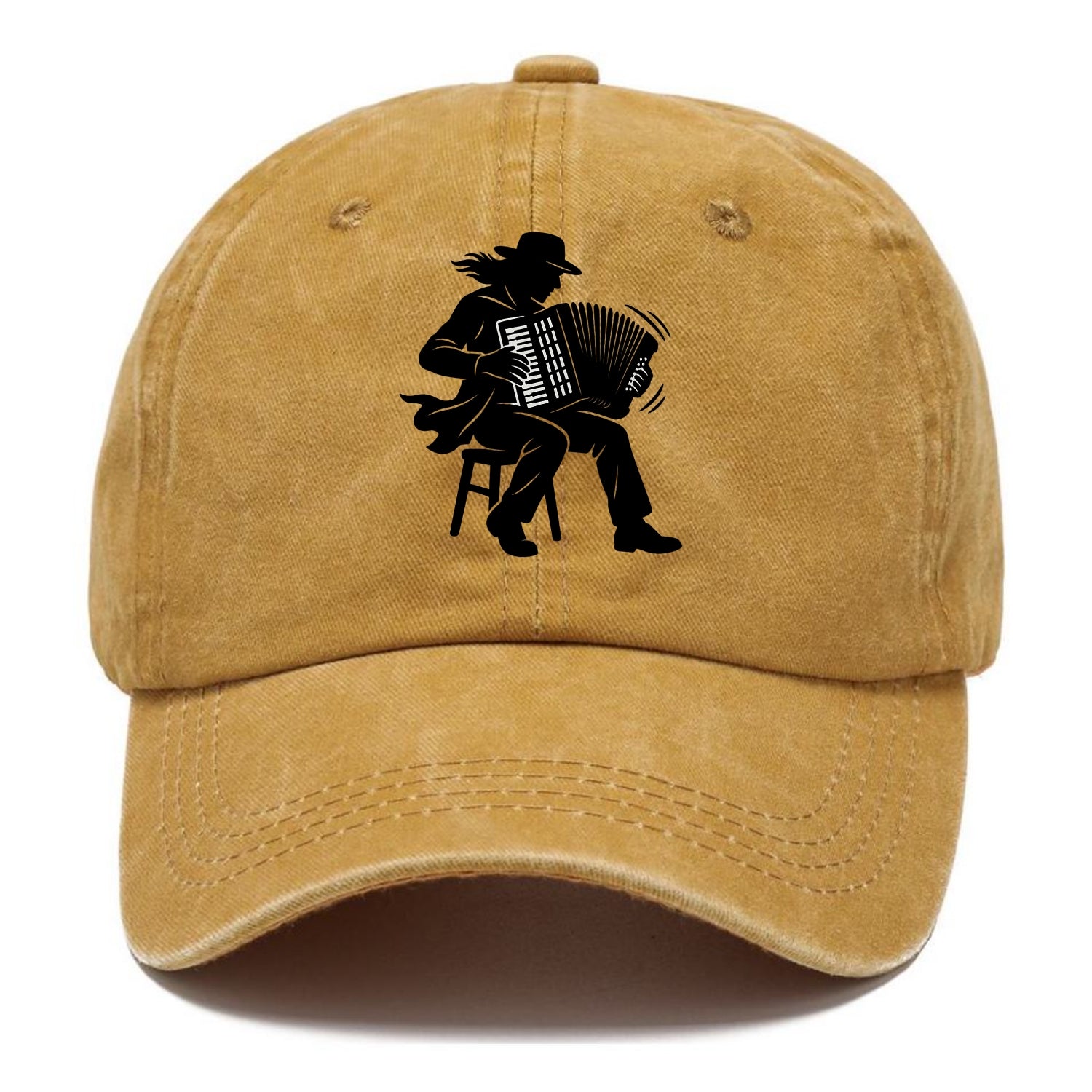 Accordion player street musician - Classic Cap - Golden Harvest(Yellow)