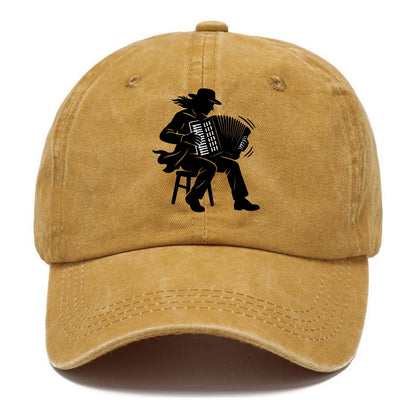 Accordion player street musician - Classic Cap - Golden Harvest(Yellow)