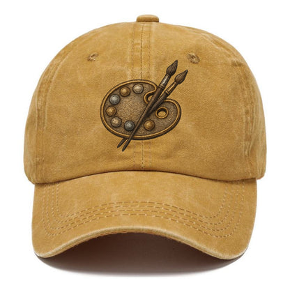 Artist palette with brushes - painter emblem - Classic Cap - Golden Harvest(Yellow)