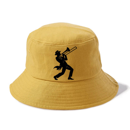Trombone player jazz improvisation - Bucket Hat - Golden Harvest(Yellow)