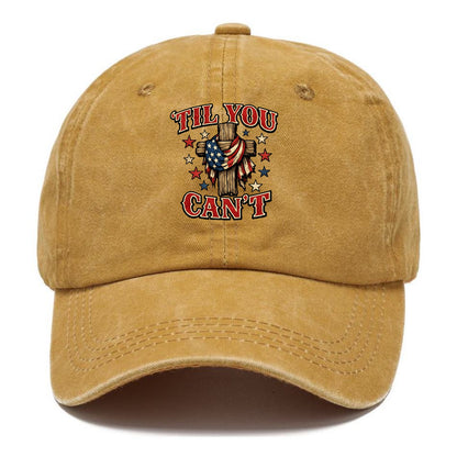 Til You Cant - Flag Cross - Classic Cap - Golden Harvest(Yellow)