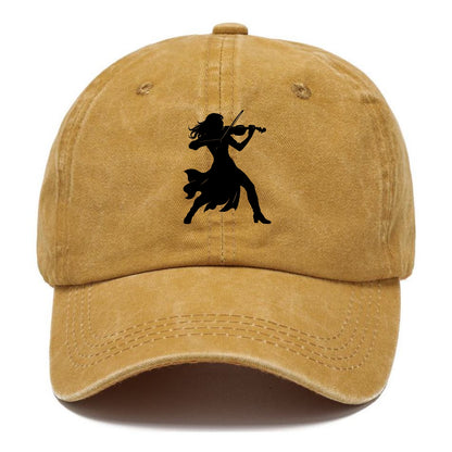 Violinist performing dramatic pose - Classic Cap - Golden Harvest(Yellow)