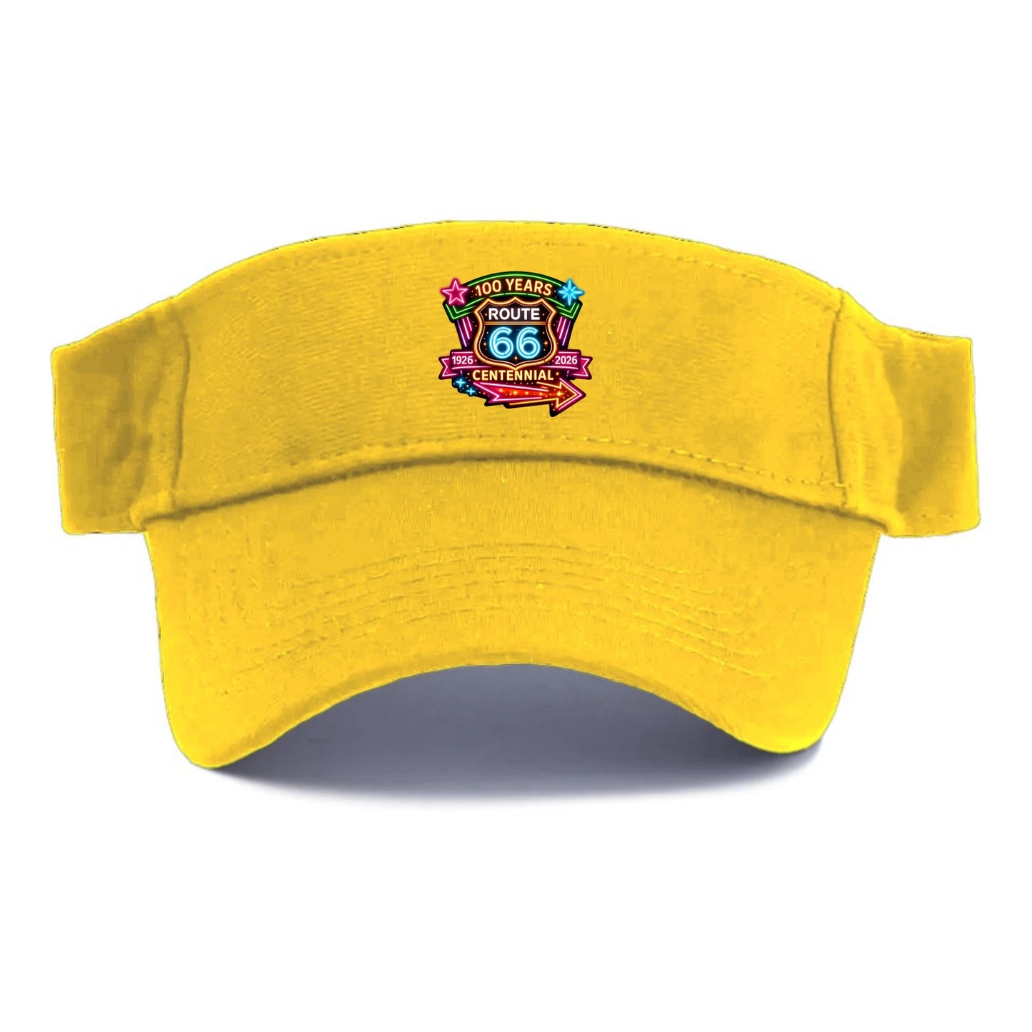CENTENNIAL BADGE | 100 Years celebration emblem | 1926-2026 dates | Anniversary crest | - Visor - Golden Harvest(Yellow)