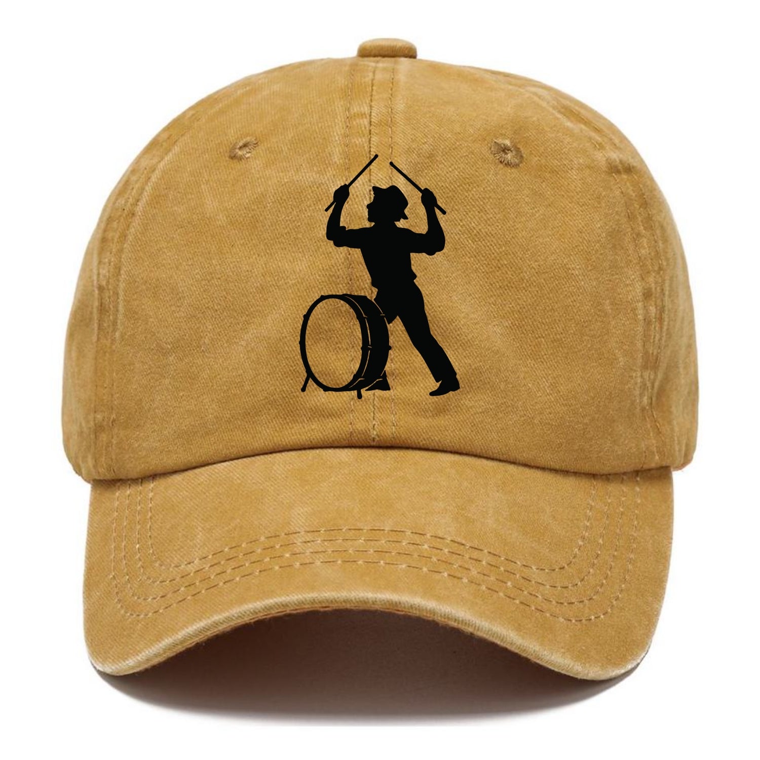 Drummer with drumsticks raised high - Classic Cap - Golden Harvest(Yellow)
